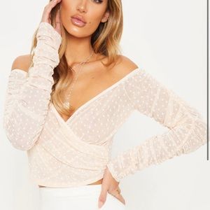 PLT polka dot crop top